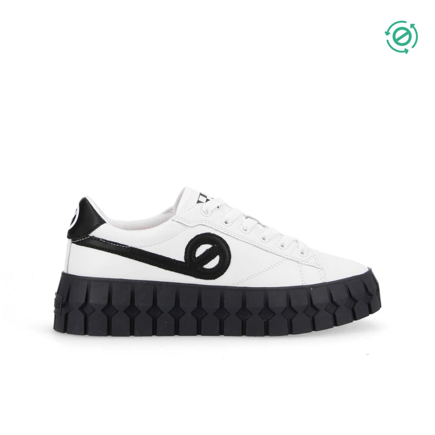 PLAY SNEAKER  -  NAPPA RECYCLED  - BIANCO/NERO